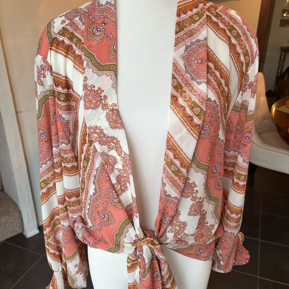 EUC boho style short kimono/shawl/wrap